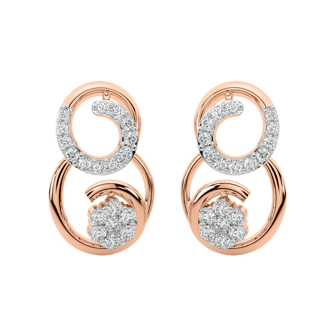 Jerzy Round Diamond Stud Earrings